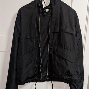 BLACK SWEATSHIRT TOP